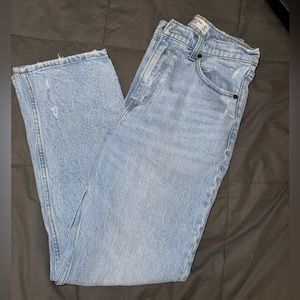 abercrombie & fitch `the 90’s straight ulta high rise’